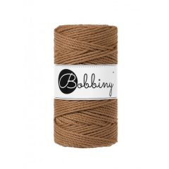 Bobbiny 3PLY točený makramé špagát 3mm CARAMEL