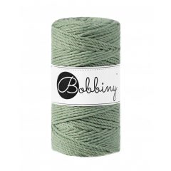 Bobbiny 3PLY točený makramé špagát 3mm EUCALYPTUS GREEN