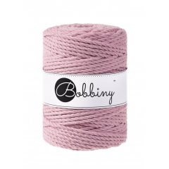 Bobbiny 3PLY točený makramé špagát 5mm DUSTY PINK