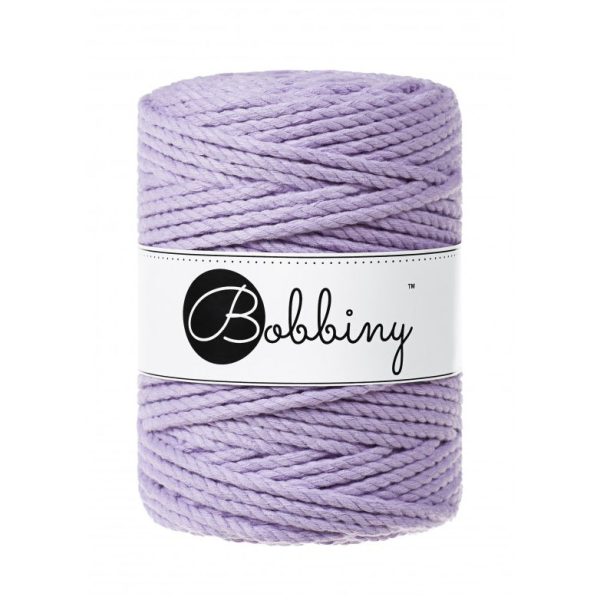 Bobbiny 3PLY točený makramé špagát 5mm LAVENDER