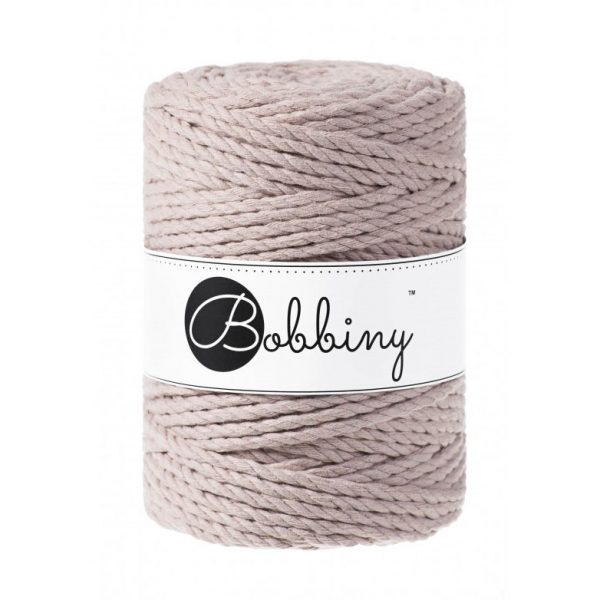 Bobbiny 3PLY točený makramé špagát 5mm PEARL