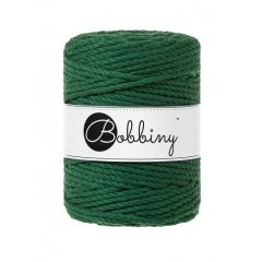 Bobbiny 3PLY točený makramé špagát 5mm PINE GREEN