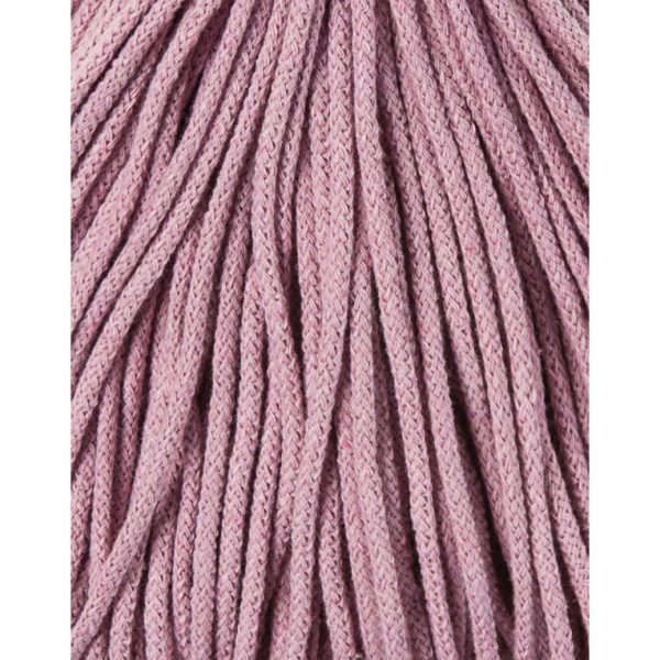 Bobbiny pletená makramé šnúra 3mm DUSTY PINK