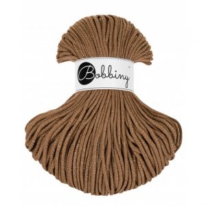 Bobbiny pletená makramé šnúra 3mm GOLDEN CARAMEL