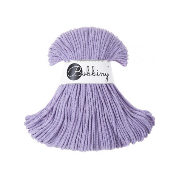 Bobbiny pletená makramé šnúra 3mm LAVENDER