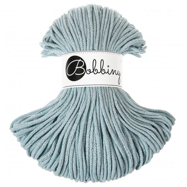 Bobbiny pletená makramé šnúra 3mm SILVERLY MISTY