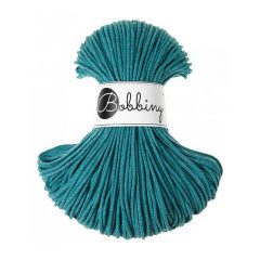 Bobbiny pletená makramé šnúra 3mm TEAL