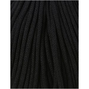 Bobbiny pletená makramé šnúra 5mm BLACK