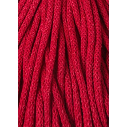Bobbiny pletená makramé šnúra 5mm CLASSIC RED