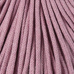 Bobbiny pletená makramé šnúra 5mm DUSTY PINK