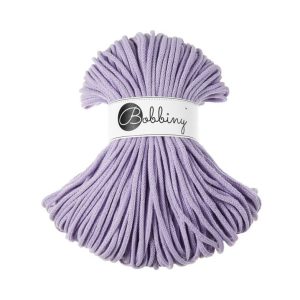 Bobbiny pletená makramé šnúra 5mm LAVENDER