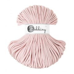 Bobbiny pletená makramé šnúra 5mm PASTEL PINK