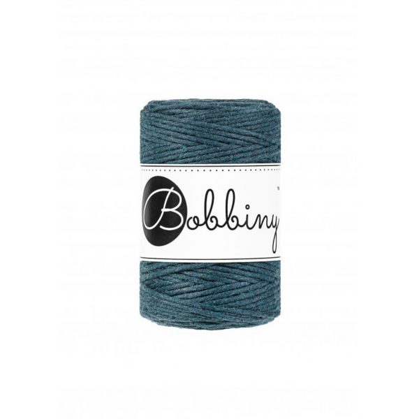 Bobbiny točený makramé špagát 1.5mm PEACOCK BLUE