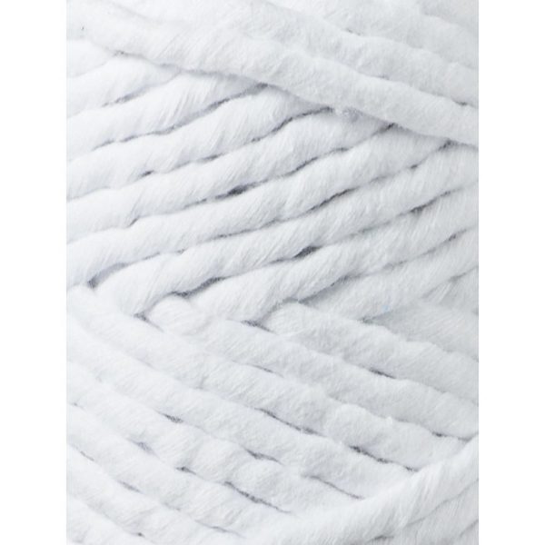 Bobbiny točený makramé špagát 5mm WHITE