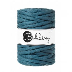 Bobbiny točený makramé špagát 9mm PEACOCK BLUE
