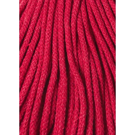 Bobbiny pletená makramé šnúra 3mm CLASSIC RED