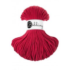 Bobbiny pletená makramé šnúra 3mm CLASSIC RED