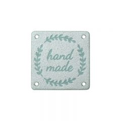 stitok stvorec mentolovo zeleny 3 x 3 cm id24096 ~ Shnurky.sk